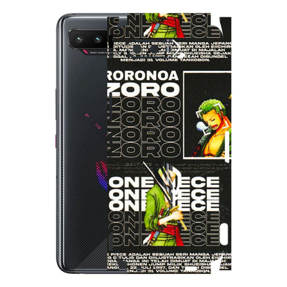 ASUS Phone Skins (All Models) - One Piece Zoro - 3D Embossed Finish (L-250) Asus ROG Phone 5