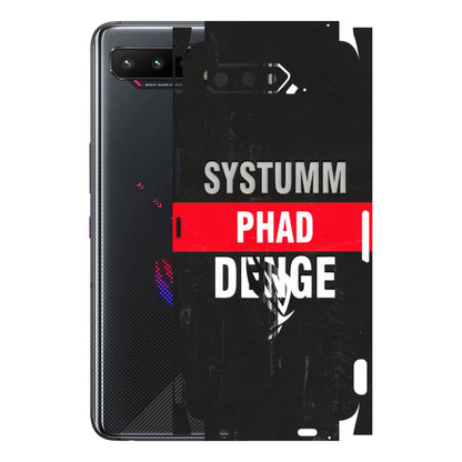 ASUS Phone Skins (All Models) - Systumm Phad Denge - 3D Embossed Finish (L-278) Asus ROG Phone 5