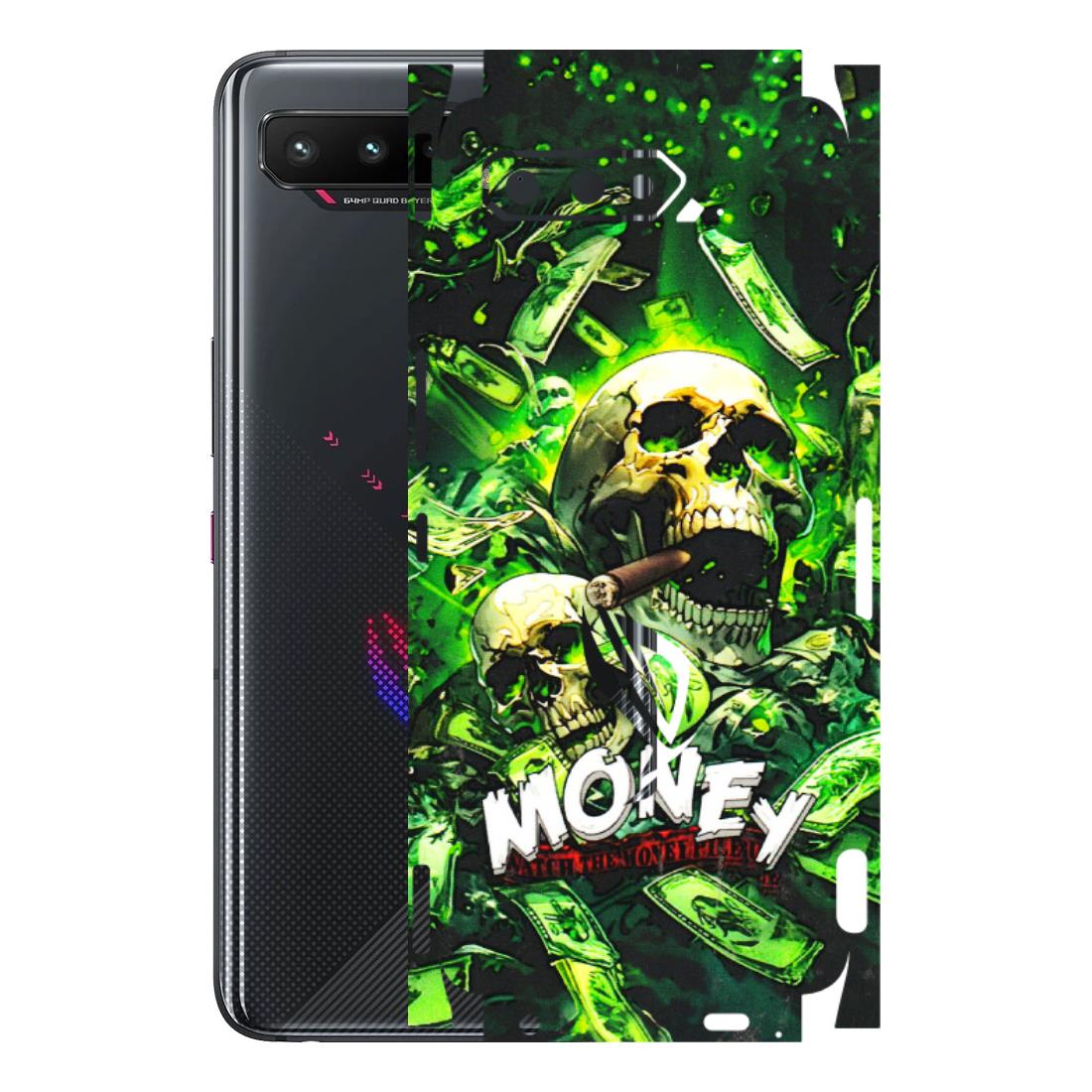 ASUS Phone Skins (All Models) - Skull Money - 3D Embossed Finish (L-303) Asus ROG Phone 5