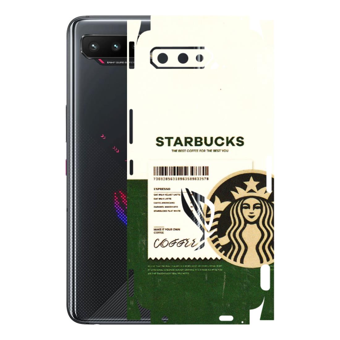 ASUS Phone Skins (All Models) - Starbucks Barcode - 3D Embossed Finish (L-308) Asus ROG Phone 5
