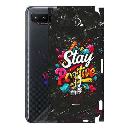 ASUS Phone Skins (All Models) - Stay Positive Black - 3D Embossed Finish (L-31) Asus ROG Phone 5