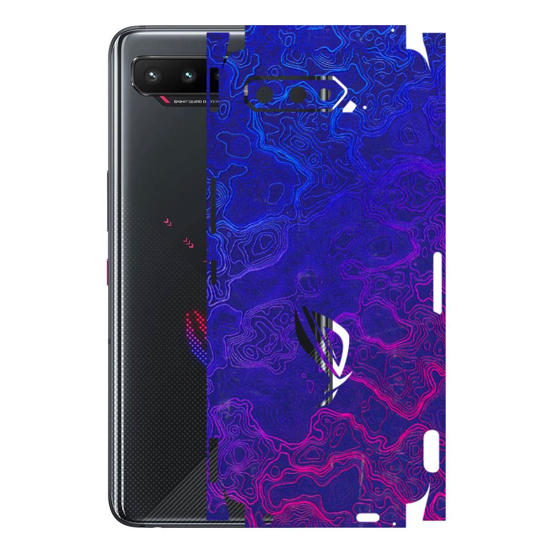 ASUS Phone Skins (All Models) - Purple Ripples Swirl - 3D Embossed Finish (L-314) Asus ROG Phone 5