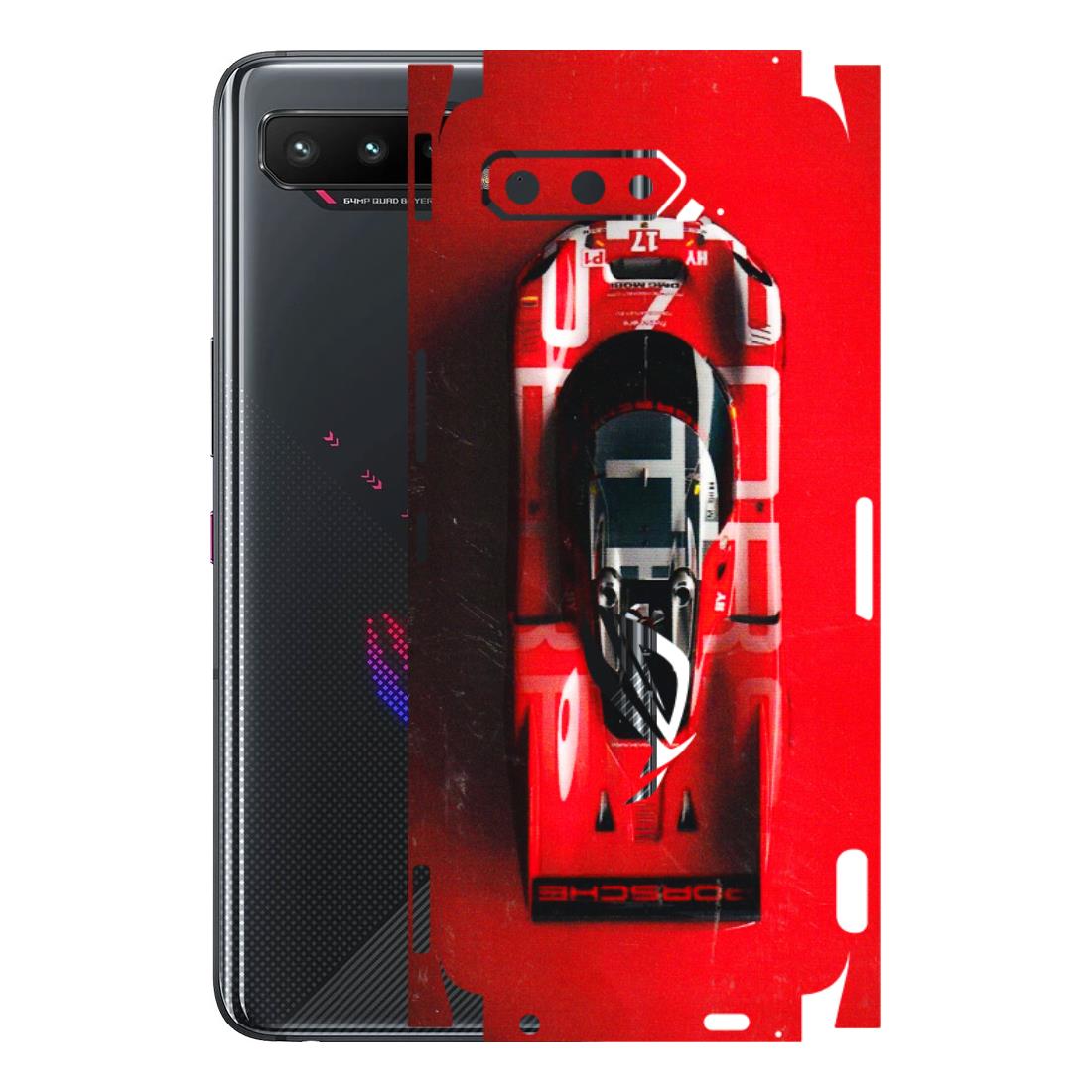 ASUS Phone Skins (All Models) - Red Porsche Car Logo - 3D Embossed Finish (L-315) Asus ROG Phone 5