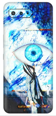 ASUS Phone Skins (All Models) - Anime Sea Blue Eye - 3D Embossed Finish (L-318) Asus ROG Phone 5
