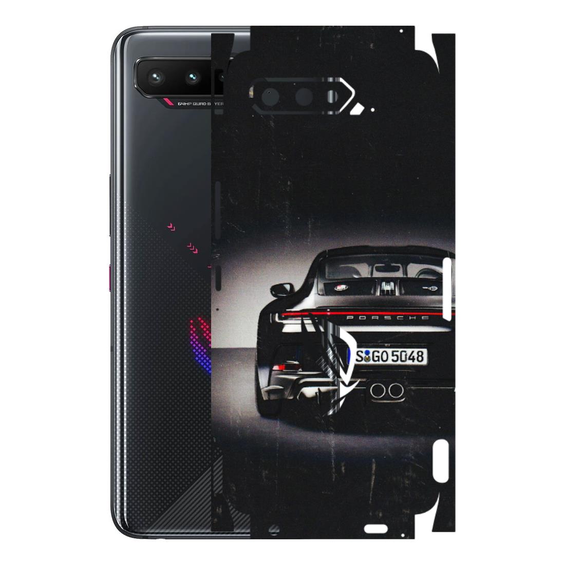 ASUS Phone Skins (All Models) - New Black Porsche GT3 - 3D Embossed Finish (L-327) Asus ROG Phone 5