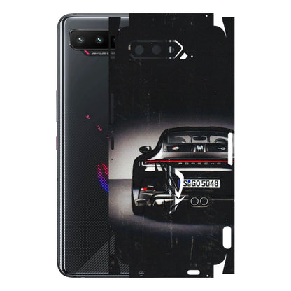 ASUS Phone Skins (All Models) - New Black Porsche GT3 - 3D Embossed Finish (L-327) Asus ROG Phone 5