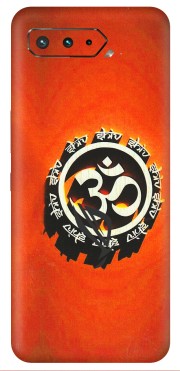 ASUS Phone Skins (All Models) - Aum Shiv Orange - 3D Embossed Finish (L-32) Asus ROG Phone 5