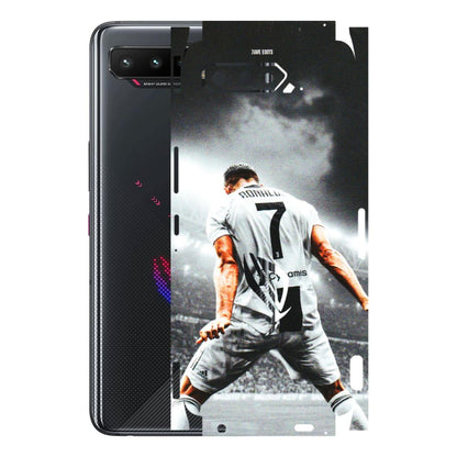 ASUS Phone Skins (All Models) - Ronaldo CR7 Crazy - 3D Embossed Finish (L-44) Asus ROG Phone 5