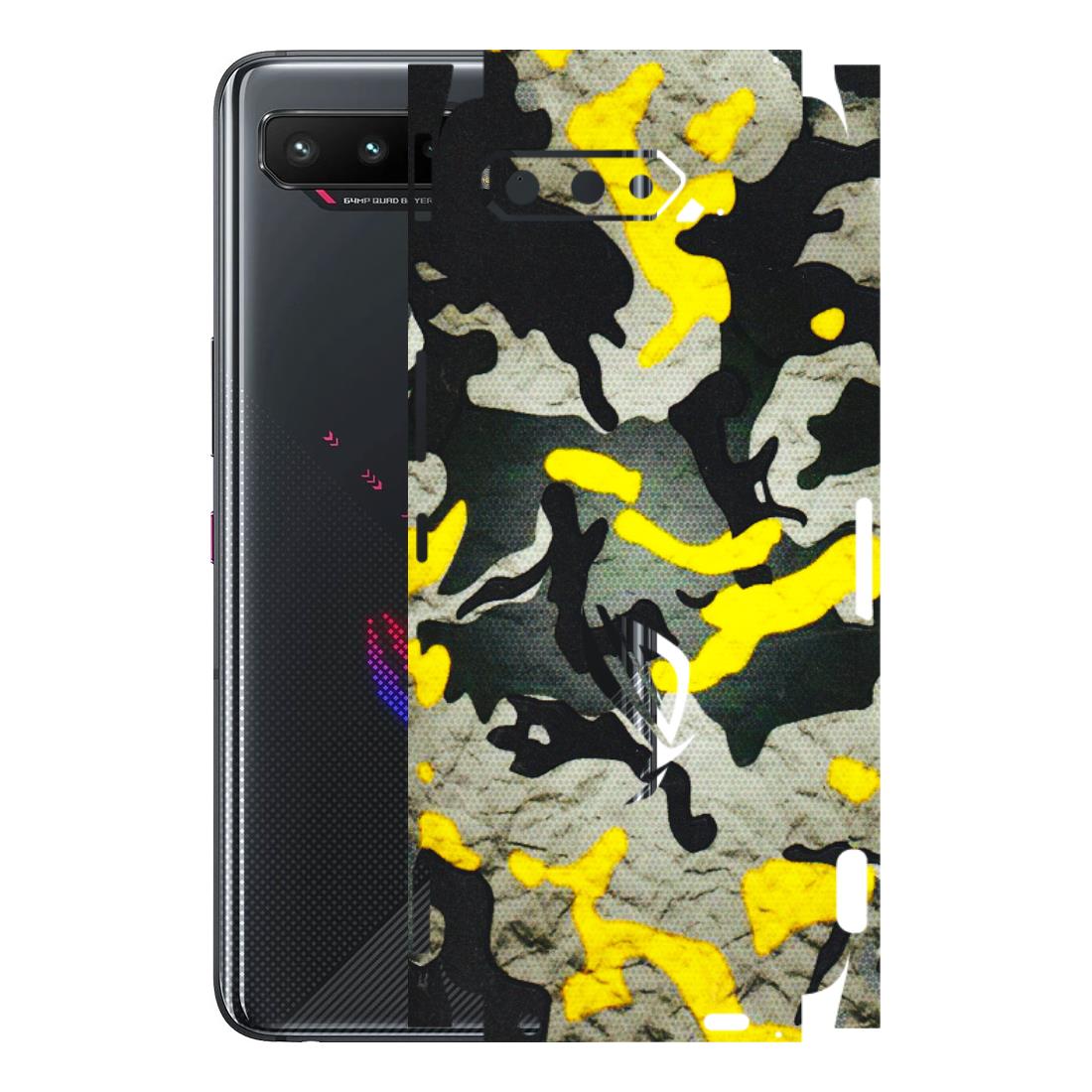 ASUS Phone Skins (All Models) - Yellow Camouflage - 3D Embossed Finish (L-61) Asus ROG Phone 5
