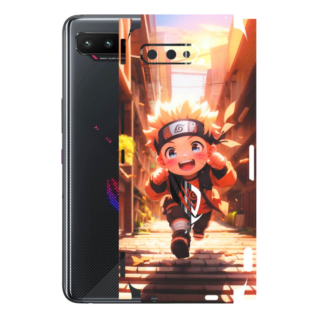 ASUS Phone Skins (All Models) - Naruto Cute Toon Running - Matte Finish (M-04) Asus ROG Phone 5