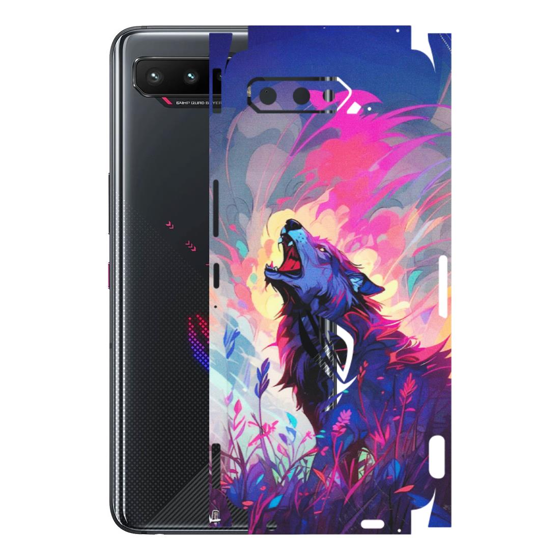 ASUS Phone Skins (All Models) - New Wild Wolf Abstract - Matte Finish (M-125) Asus ROG Phone 5