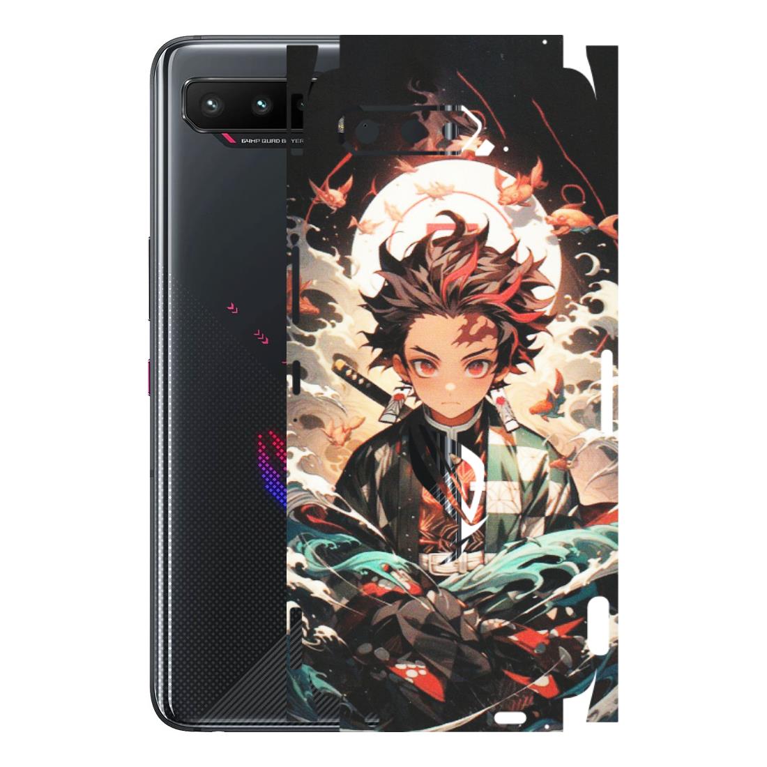 ASUS Phone Skins (All Models) - Tanjiro Demon Slayer Anime - Matte Finish (M-158) Asus ROG Phone 5