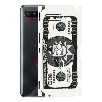 ASUS Phone Skins (All Models) - Rick And Morty Hundred Dollar Anime - Matte Finish (M-161) Asus ROG Phone 5