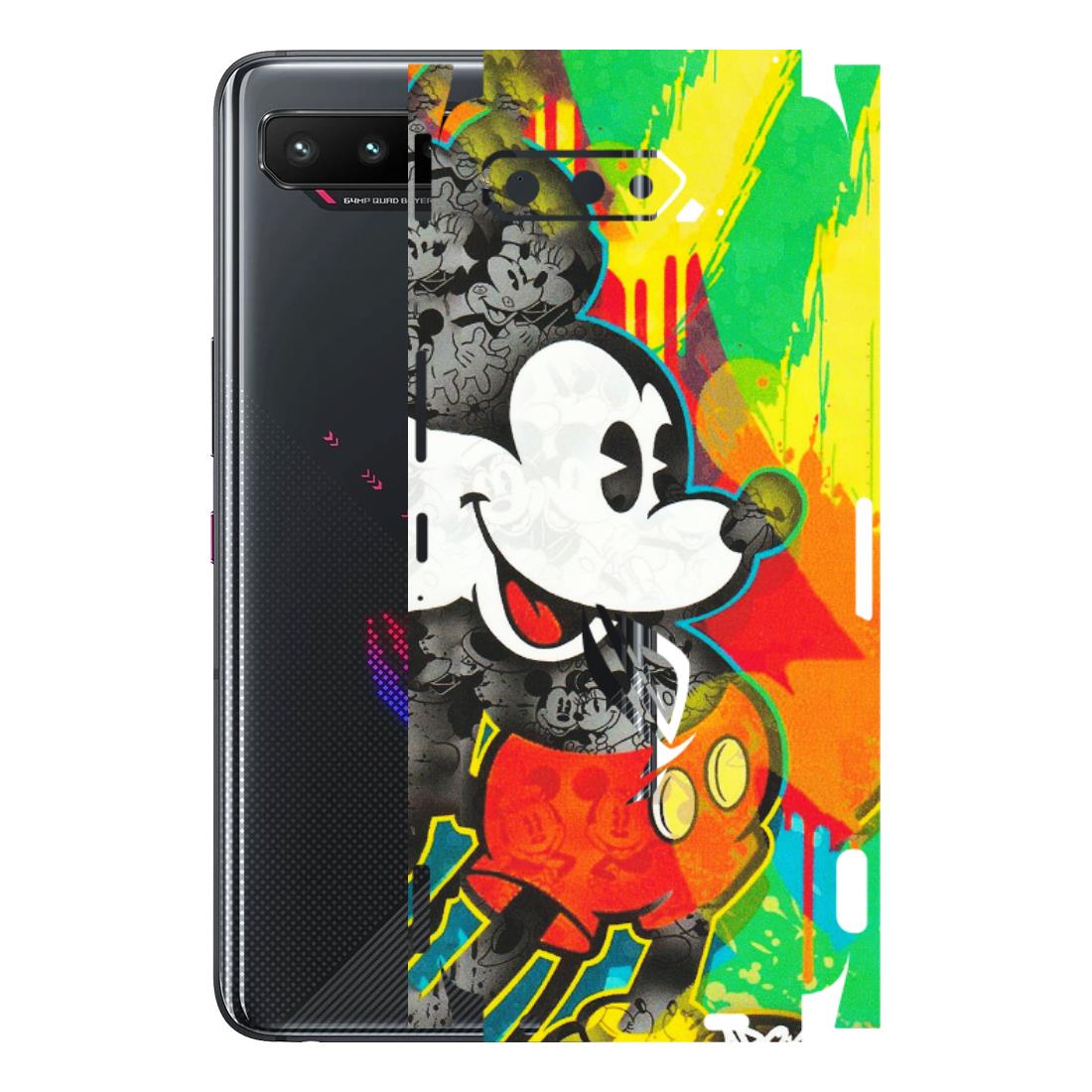 ASUS Phone Skins (All Models) - Multiple Mickey With Colourful Texture - Matte Finish (M-84) Asus ROG Phone 5