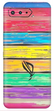 ASUS Phone Skins (All Models) - Multi Colour Wooden Wall - Matte Finish (M-96) Asus ROG Phone 5