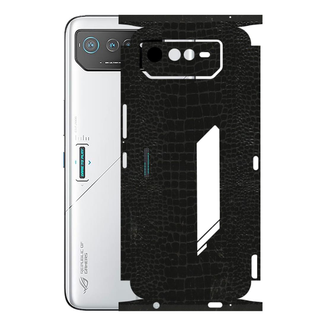 ASUS Phone Skins (All Models) - Snake Leather Black - 3D Embossed Finish (L-107) Asus ROG Phone 6 (5G)