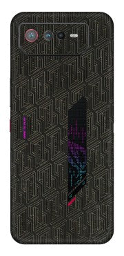 ASUS Phone Skins (All Models) - Black Abstract Pattern - 3D Embossed Finish (L-117) Asus ROG Phone 6 (5G)