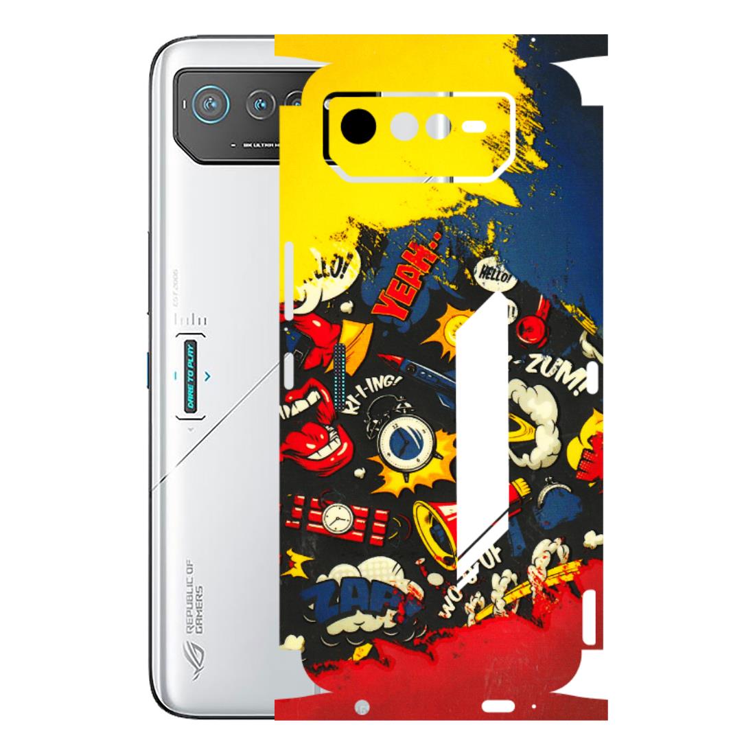 ASUS Phone Skins (All Models) - Pacific Doodle Art - 3D Embossed Finish (L-120) Asus ROG Phone 6 (5G)