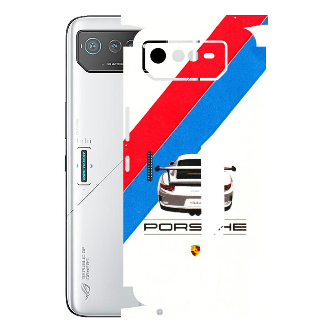 ASUS Phone Skins (All Models) - Porche Car Sober Logo - 3D Embossed Finish (L-248) Asus ROG Phone 6 (5G)