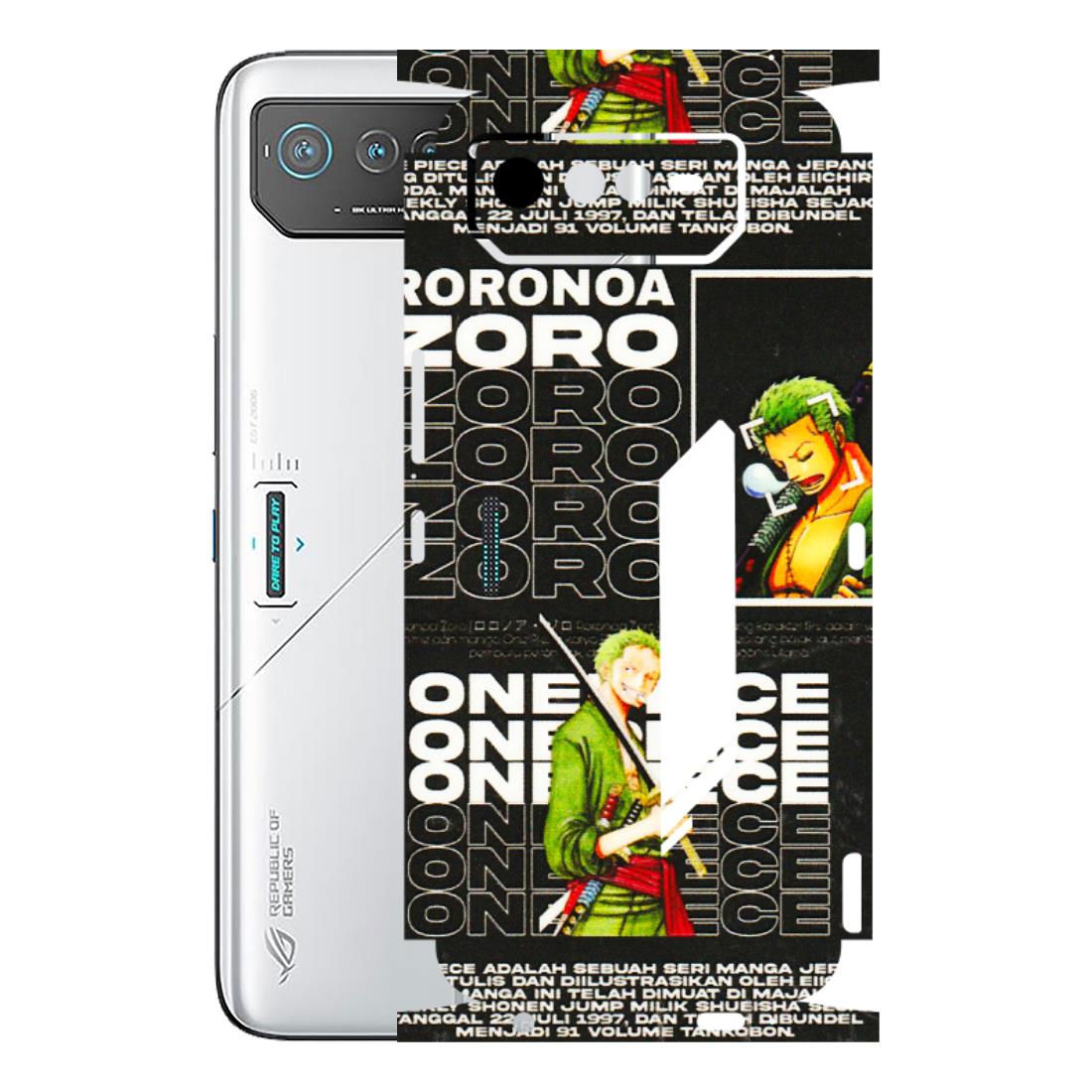 ASUS Phone Skins (All Models) - One Piece Zoro - 3D Embossed Finish (L-250) Asus ROG Phone 6 (5G)