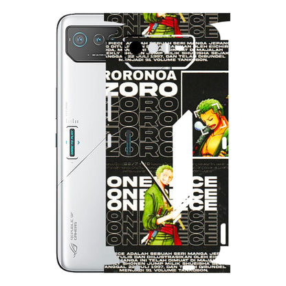 ASUS Phone Skins (All Models) - One Piece Zoro - 3D Embossed Finish (L-250) Asus ROG Phone 6 (5G)