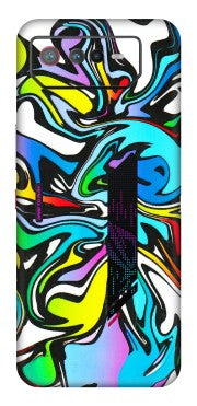 ASUS Phone Skins (All Models) - Abstract Colour Paints - 3D Embossed Finish (L-271) Asus ROG Phone 6 (5G)