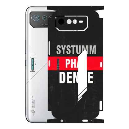 ASUS Phone Skins (All Models) - Systumm Phad Denge - 3D Embossed Finish (L-278) Asus ROG Phone 6 (5G)