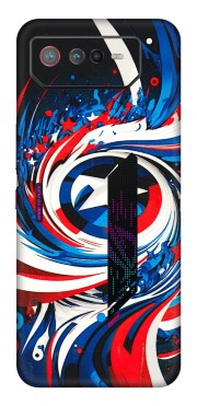ASUS Phone Skins (All Models) - Captain America Logo - 3D Embossed Finish (L-307) Asus ROG Phone 6 (5G)