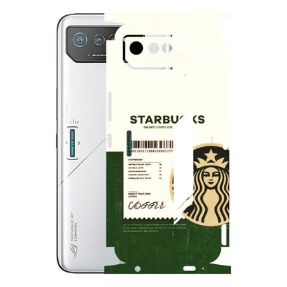 ASUS Phone Skins (All Models) - Starbucks Barcode - 3D Embossed Finish (L-308) Asus ROG Phone 6 (5G)