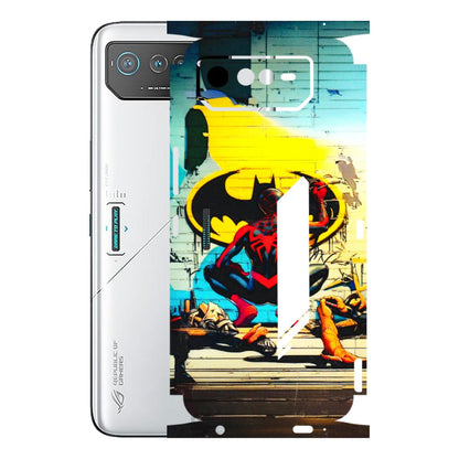 ASUS Phone Skins (All Models) - New Spiderman Bat Logo - 3D Embossed Finish (L-309) Asus ROG Phone 6 (5G)