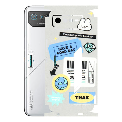 ASUS Phone Skins (All Models) - Will Be Okay Design - 3D Embossed Finish (L-316) Asus ROG Phone 6 (5G)