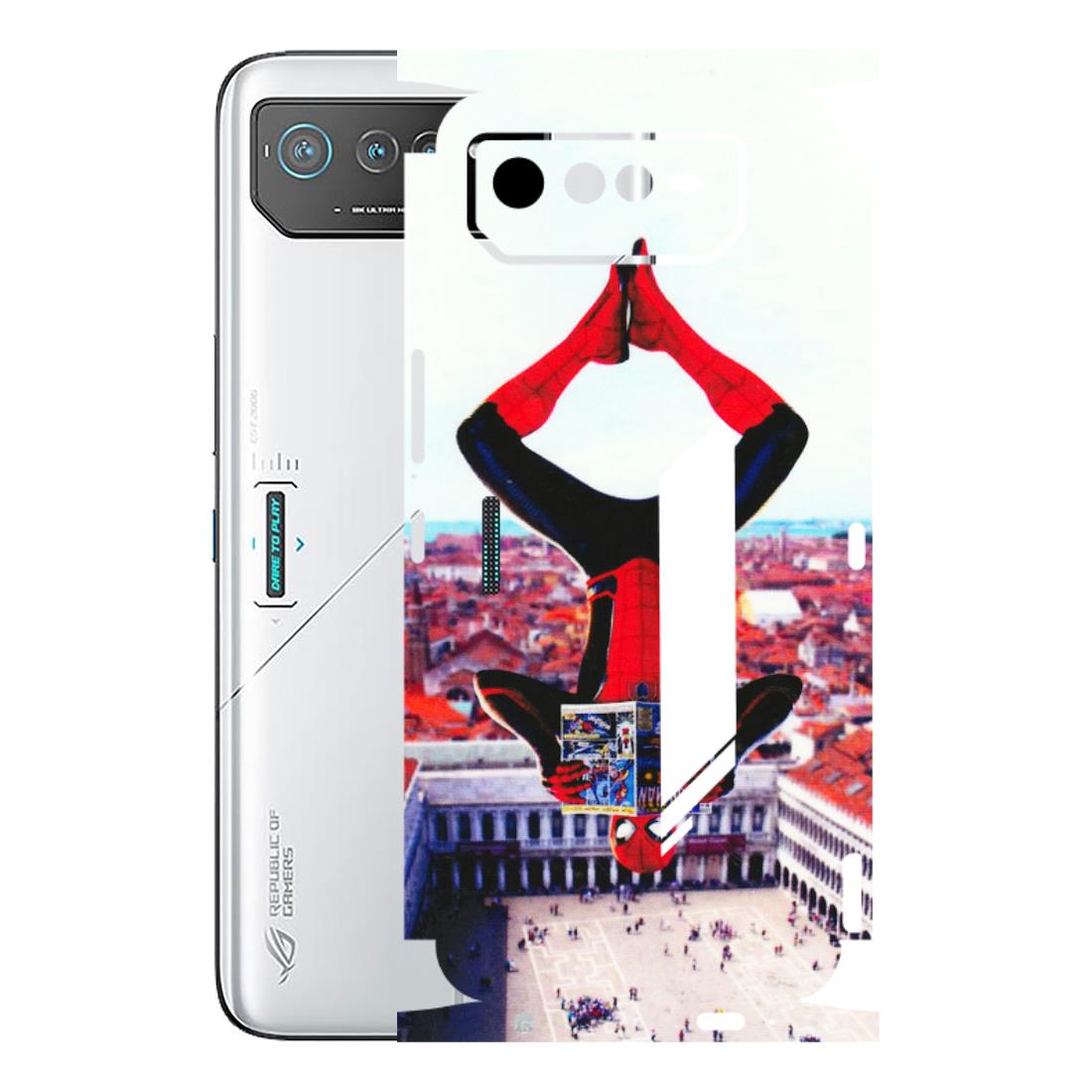 ASUS Phone Skins (All Models) - Spiderman Hanging - 3D Embossed Finish (L-53) Asus ROG Phone 6 (5G)
