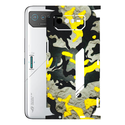 ASUS Phone Skins (All Models) - Yellow Camouflage - 3D Embossed Finish (L-61) Asus ROG Phone 6 (5G)
