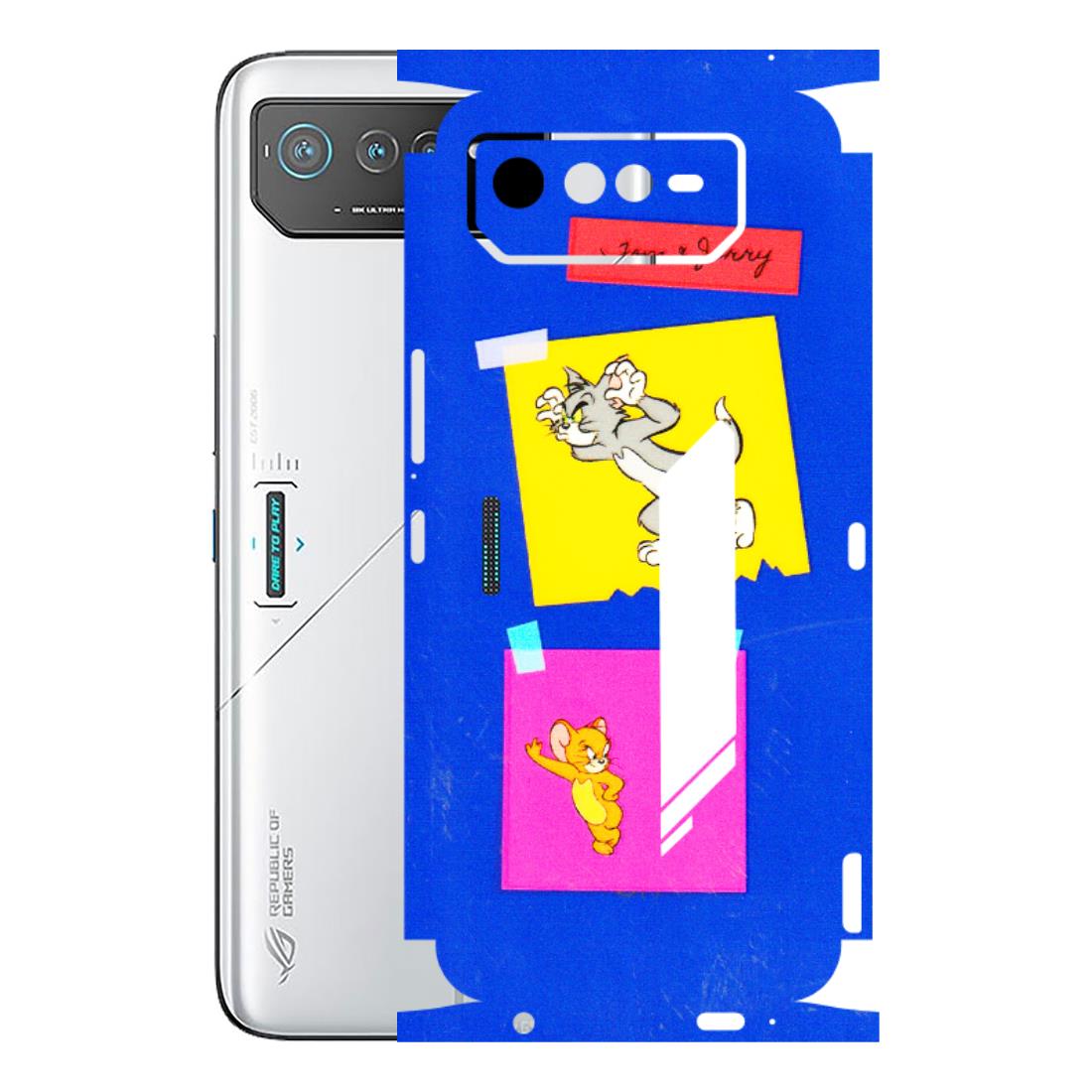 ASUS Phone Skins (All Models) - Tom N Jerry Sticky Notes - 3D Embossed Finish (L-88) Asus ROG Phone 6 (5G)