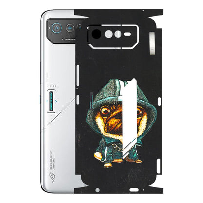 ASUS Phone Skins (All Models) - Puppy N Hoodie - 3D Embossed Finish (L-90) Asus ROG Phone 6 (5G)