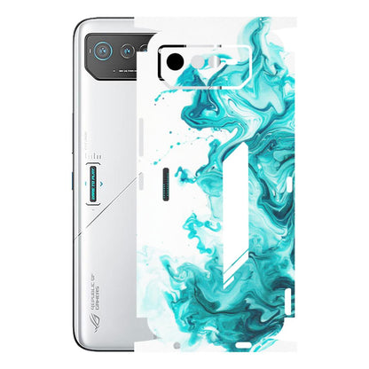 ASUS Phone Skins (All Models) - Sky Blue Abstract Colour - Matte Finish (M-146) Asus ROG Phone 6 (5G)