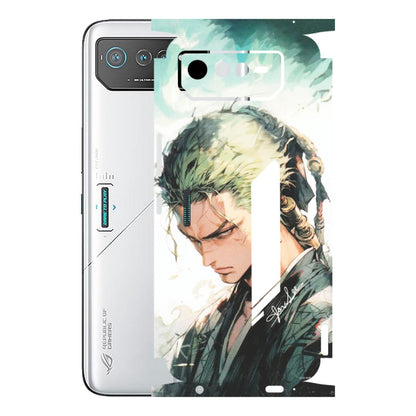ASUS Phone Skins (All Models) - Pirate Hunter One Piece Anime - Matte Finish (M-157) Asus ROG Phone 6 (5G)