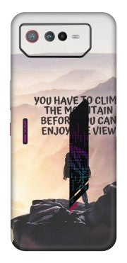 ASUS Phone Skins (All Models) - Motivational Hiking Mountain - Matte Finish (M-28) Asus ROG Phone 6 (5G)