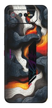 ASUS Phone Skins (All Models) - Abstract Volcanic Layers - Matte Finish (M-52) Asus ROG Phone 6 (5G)
