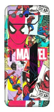 ASUS Phone Skins (All Models) - Marvel Comic Spiderman Grafitti - Matte Finish (M-72) Asus ROG Phone 6 (5G)