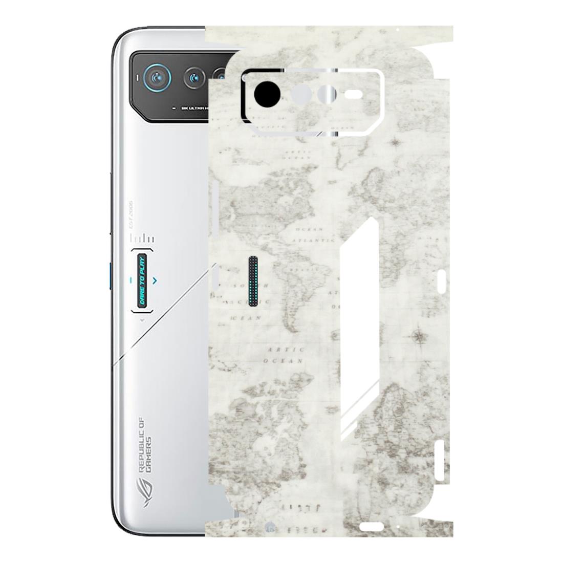 ASUS Phone Skins (All Models) - World Travel Map - Transparent Finish (T-04) Asus ROG Phone 6 (5G)