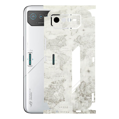 ASUS Phone Skins (All Models) - World Travel Map - Transparent Finish (T-04) Asus ROG Phone 6 (5G)