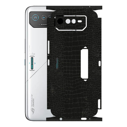 ASUS Phone Skins (All Models) - Snake Leather Black - 3D Embossed Finish (L-107) Asus ROG Phone 6 PRO (5G)
