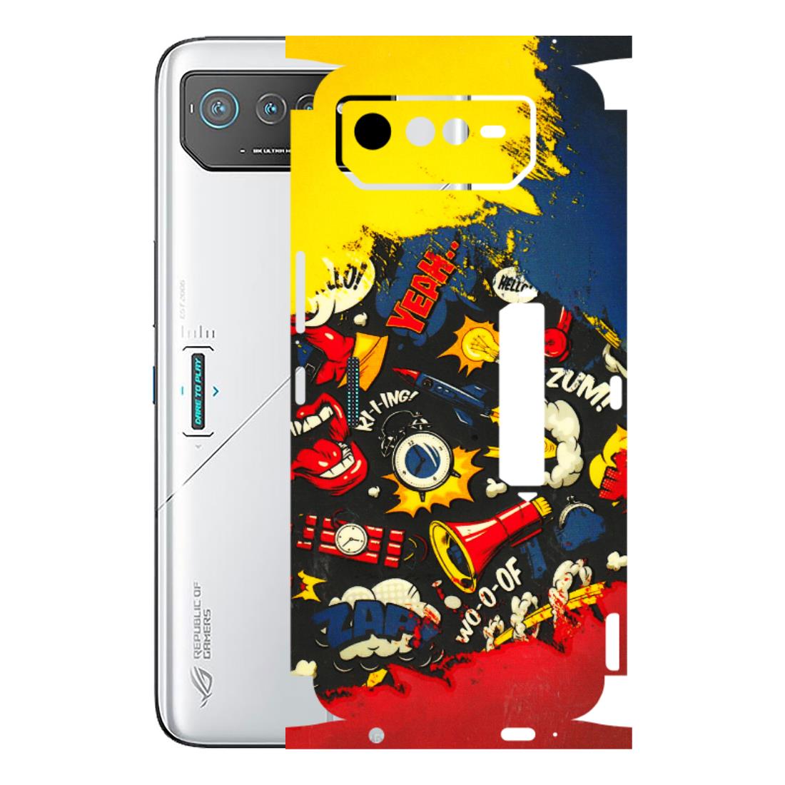 ASUS Phone Skins (All Models) - Pacific Doodle Art - 3D Embossed Finish (L-120) Asus ROG Phone 6 PRO (5G)