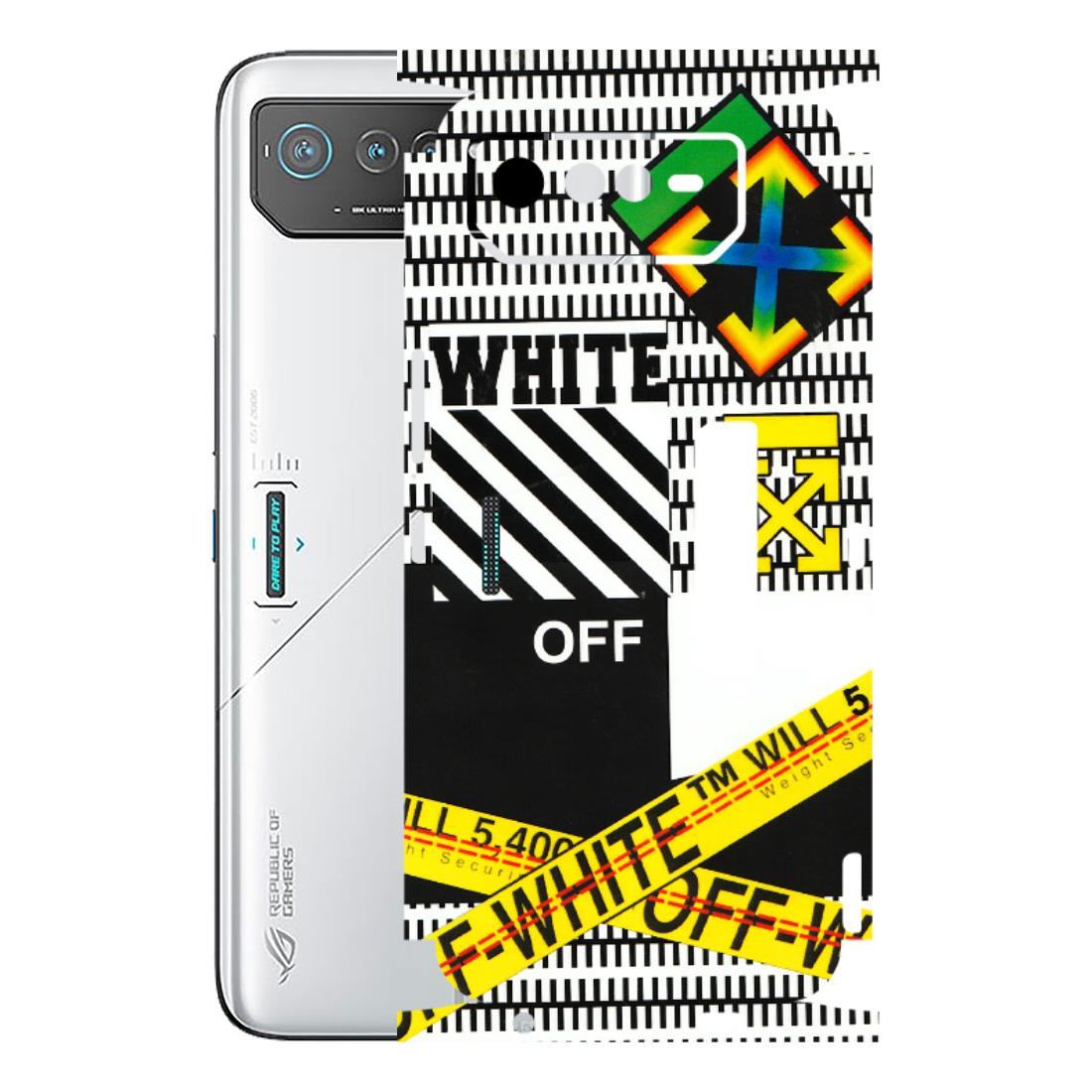 ASUS Phone Skins (All Models) - White Off Abstract - 3D Embossed Finish (L-172) Asus ROG Phone 6 PRO (5G)