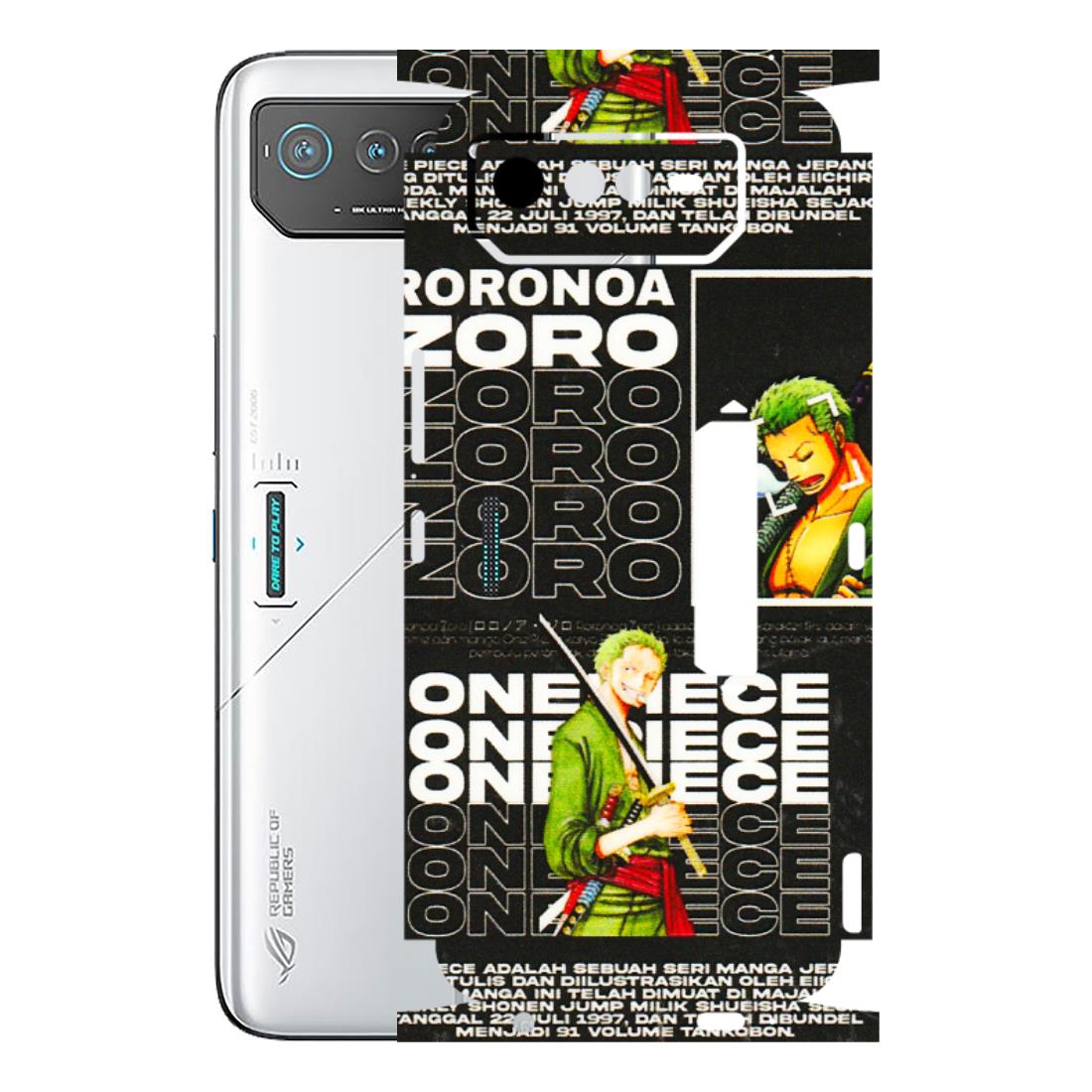 ASUS Phone Skins (All Models) - One Piece Zoro - 3D Embossed Finish (L-250) Asus ROG Phone 6 PRO (5G)
