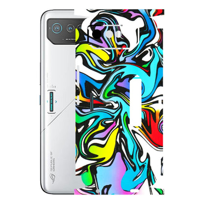 ASUS Phone Skins (All Models) - Abstract Colour Paints - 3D Embossed Finish (L-271) Asus ROG Phone 6 PRO (5G)
