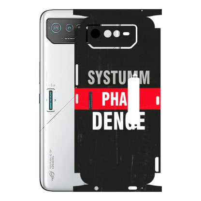 ASUS Phone Skins (All Models) - Systumm Phad Denge - 3D Embossed Finish (L-278) Asus ROG Phone 6 PRO (5G)