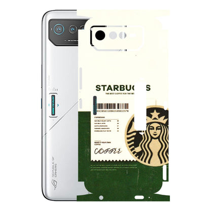 ASUS Phone Skins (All Models) - Starbucks Barcode - 3D Embossed Finish (L-308) Asus ROG Phone 6 PRO (5G)