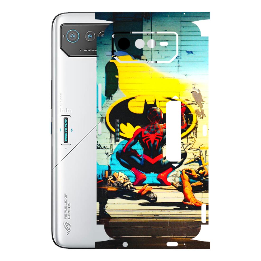 ASUS Phone Skins (All Models) - New Spiderman Bat Logo - 3D Embossed Finish (L-309) Asus ROG Phone 6 PRO (5G)
